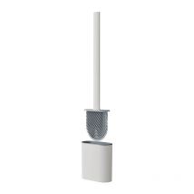 Cyslmuk - Brosse de Toilette, Brosse wc , Suspendu Brosse de Toilette en Silicone, Brosse de Toilette Brosse wc en Silicone et Support, avec Base de