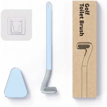 Sunxury - Brosse de Toilette de Golf, Brosse wc en Silicone, Manche Long Ensemble Toilette en Silicone avec Base à Ouverture Automatique et