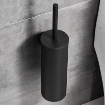 Brosse de toilette en acier inoxydable et conteneur de brosses de toilette Porte-brosse de toilette Ensemble de toilette Brosse de toilette avec
