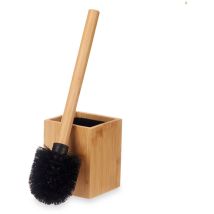 Brosse WC – Brosse de toilette en bambou – 10 x 10 x 36 cm – Lieu de pose, fixation, Matières