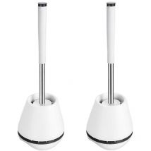 Brosse de toilette en silicone, brosse de cuvette de toilette et support, brosse de nettoyage de toilette avec poils en silicone, ventilation
