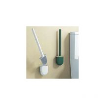 Brosse De Toilette En Silicone Pour Toilettes, Verte
