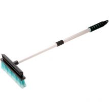 Awelco - Brosse De Lavage Voiture Et Raclette En Silicone Avec Manche Télescopique En Aluminium