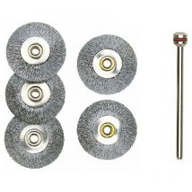 Brosse disque en acier inoxydable Ø 22 mm - Proxxon