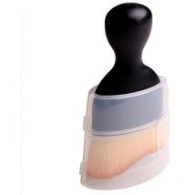 Rapanda - Brosse double courbe marron [avec cache-poussière] brosse de nettoyage de sortie de climatisation de voiture brosse douce de lavage de