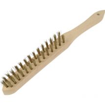 Brosse en fils de laiton 2 rangées Brüder Mannesmann