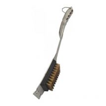 Brosse à fils en laiton et raclette pour barbecue.