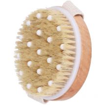 Feiyue - Brosse exfoliante pour le corps sec - Poils de sanglier et picots de massage pour peau sèche et circulation sanguine