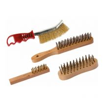 Lot 4 brosses fils acier laitonné Scid Vendu par 4