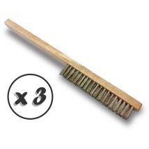 Brosse fine de bijoutier Nettoyage et brossage des bijoux, argenterie et objets d'art fragiles - Quantité x 3 - Fil inox