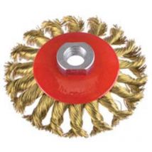 Spazzola acciaio ritorto conica + filetto pg