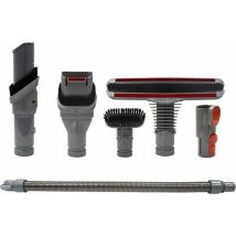 Jalleria - Brosse Kit Accessoires avec Tuyau pour Dyson V8 V7 V6 V10 SV10 SV11 Aspirateur avec Adaptateur,Total Clean Pi ces pour Dyson V6 DC45 DC35