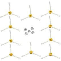 Brosse Latérale pour iRobot Roomba Série 500 600 - Lot de 10, Brosse à 3 Bras