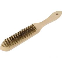 Brosse en fils d'acier laitonnés 5 rangées Brüder Mannesmann