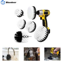 Brosse Nettoyage Perceuse 5 pièces, Brosse pour Perceuse Voiture Carrelage Tapis Baignoire Cuisine Toilettes