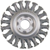 Brosse plate d. 178 mm acier 13 mm 10000 min-¹