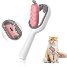 Sunxury - Brosse pour chat avec réservoir d'eau, peigne d'épilation pour animaux de compagnie, brosses lissantes pour chiens, outil de toilettage