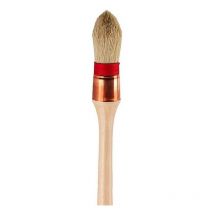 Brosse à rechampir professionnelle manche bois ficelle rouge et soies naturelles Taille: 4 : 25 mm