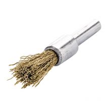 Lessmann - Brosse ronde D.12mm épaisseur fil 0,20mm ms ondulé 20000min 10 lessmann