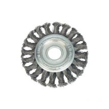 Brosse ronde torsadée diam. 125x14 mm, fil d'acier 0,5mm