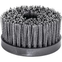 Lessmann - Brosse rotative d. 130 mm M14 SiC poils de ponçage granulation 80 2500 min-¹