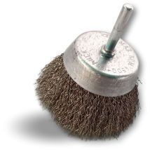 Brosses rotatives coupe sur tige Inox dur - Quantité x 1 - ø 75 mm - Coupe - Inox - Dure