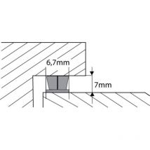 France Calfeutrage - Brosse velours adhésive pour menuiseries pvc et alu espace 4-7 mm en rouleau de 7.5 ml - ellen