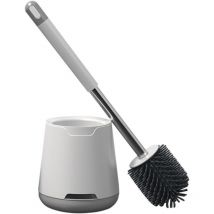 Brosse WC, Brosse de Toilette en Silicone, Balayette WC en Silicone Antibactérienne à Séchage Rapide