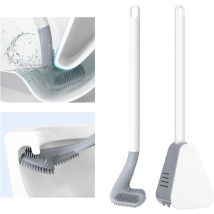 Brosse WC en Silicone Golf Long Handled Toilet Brush Brosses WC et Supports pour Salle de Bains Blanche