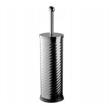 Brosse WC – Acier inoxydable – 37 cm – 10 cm – Argent / chrome – BISK