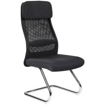 Bürostuhl Perth, Bürostühle für Wartezimmer, Ergonomischer Wartezimmerstuhl, Cm 58x47h105, Schwarz