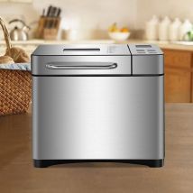 Gojoy - Brotbackautomat,19-in-1 Vollautomatisch Brotmaschine 500-1000g mit und 15H Timer, 650W Programmierbare Brotmaschine Digital Touch Panel,