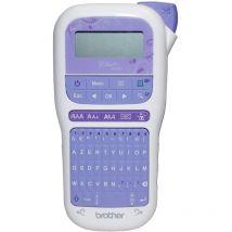 Brother PT-H200 - Etichettatrice Portatile per Lavori Creativi e Organizzazione della Casa, con 1 Nastro TZe, 12 mm, Oro/Bianco, 4 m, TASTIERA AZERTY