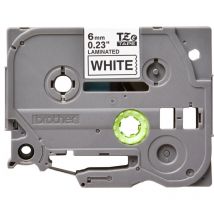 Ruban autocollant laminé - noir sur blanc - Rouleau (0,6 cm x 8 m) - 1 rouleau(x (TZe-211) - Brother