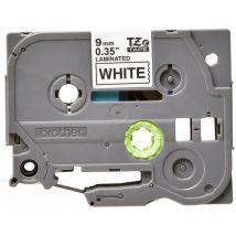 Ruban autocollant laminé - noir sur blanc - Rouleau (0,9 cm x 8 m) - 1 rouleau(x (TZe-221) - Brother