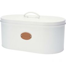 Brotkasten oval, im Retro-Stil, Metall