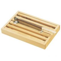 Brotscheibe mit krümelschale 36x23cm Jean Dubost 01801