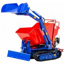 Minidumper hydrostatique à chenilles écartables, lame dozer et pelle inclinable 80KG benne basculante 800KG Moteur Honda 9CH Torros HRD800HAXV