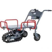 Brouette électrique à plateau 150kg sur chenille avec roues et skis Torros ERP150