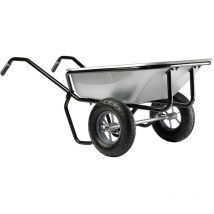 Haemmerlin - Brouette Pro Select Expert Twin 160 l Galvanisée 2 roues gonflées -306225701