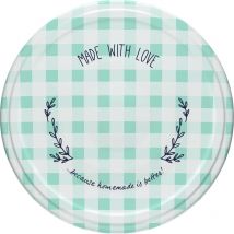 136305 - Tappo a vite ø 66 pezzi, coperchio in metallo, 10 coperchi Twist-Off, in metallo, multicolore - Browin