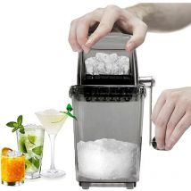 Broyeur à Glace Manuel Broyeur à Glace Rotatif Cocktails Slush Machine à Glaons Broyés Smoothies Broyeur à Glace Machine Maison 1.25L Broyeur à Glace