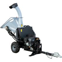 Broyeur de végétaux et branches à rouleau hydraulique pro tractable thermique essence 15cv 420cc 120mm avec démarrage électrique Torros HDK125H