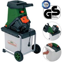 Broyeur de branches vegetaux jardin électrique 3100 w 50 l déchiqueteur jardin branches arbustes 40 mm