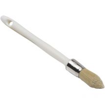 Runder Pinsel mit weißem ABS-Griff Savy 18 mm