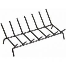 Artigianferro - Hoher Kaminholzgestell mit schmiedeeisernen Stäben 'Made in Italy'. -Groß