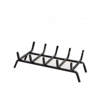 Brucialegna per camino in ferro 5 barre 37x31x15hcm - portalegna