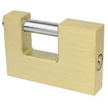 M41380 cadenas 80 mm fermeture universelle or cadenas à cylindre profilé - Brüder Mannesmann