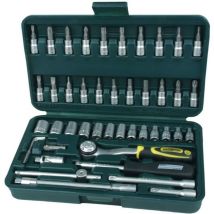 Mannesmann - m 2040-SL - Set chiavi a bussola 1/4, 46 pezzi