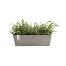 Bruges 65 New Taupe Vaso Rettangolare - 65 x 17 x h. 17 cm - 13,5 l Ecopots